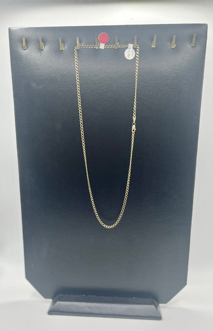 cadena 10k eslavon 1 x 1  pesa 7.2 grs 23.5 cm