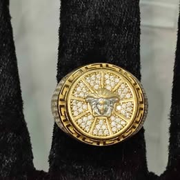 Anillo medusa con sintéticos 10k p 5gr