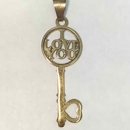 Dije de llave oro 10k p .7gr