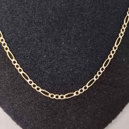 Cadena esmerilada 14k p 4.7gr