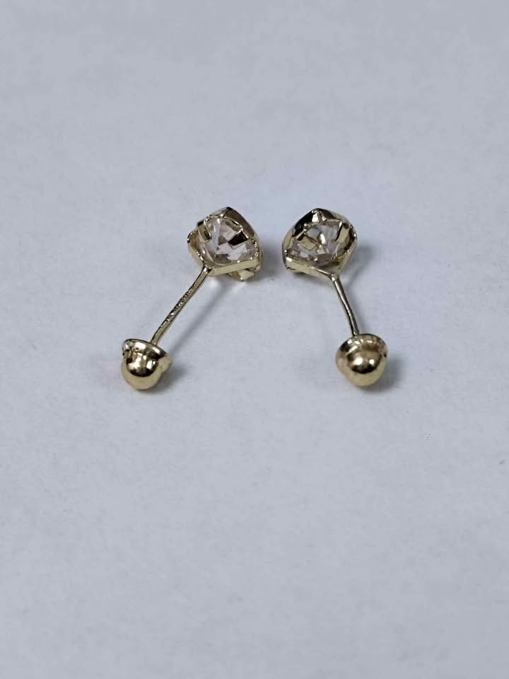 Aretes corazon 10k p 0.3
