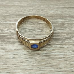 💍ANILLO 10K CON SINTETICO
