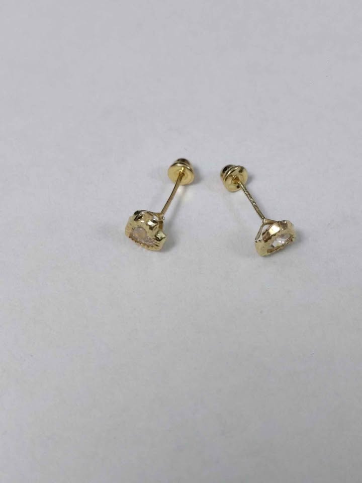 Aretes corazon 10k p 0.3