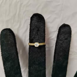 Anillo tipo compromiso 10k 1gr