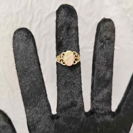 Anillo tipo sello 10k p 1.3