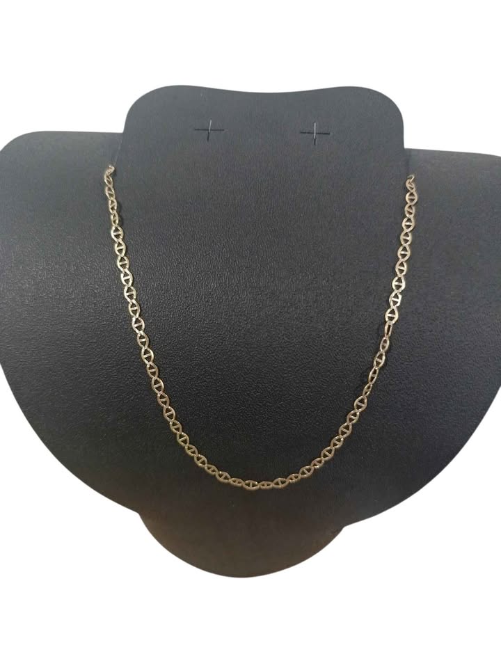 Oro Cadena tejido escalera 10k 5.7g