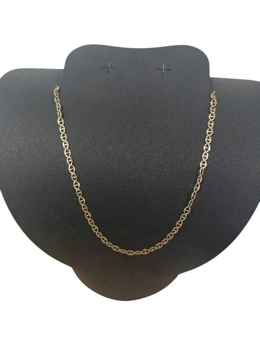 Oro Cadena tejido escalera 10k 5.7g
