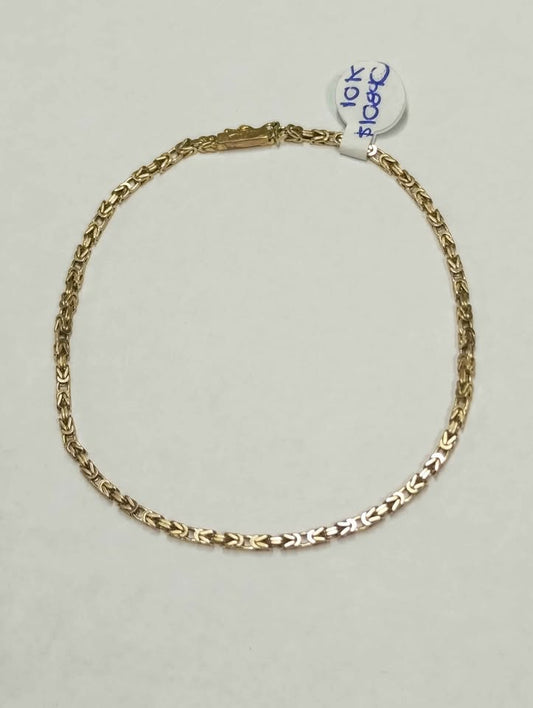Oro Pulsera 10K Peso 4.8 Gramos