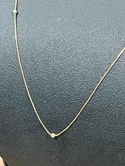 Oro Cadena 2 bolitas 10k 2.8g