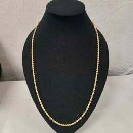 Cadena torsal de 14k p 24.6 gr