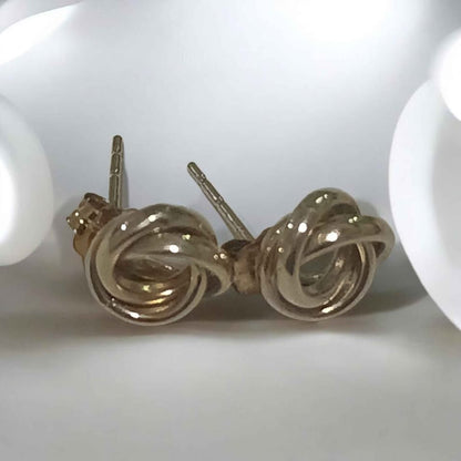 Oro Aretes rollito 10k 0.6g