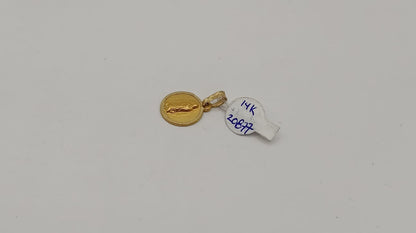Dije religioso ORO 14k peso 1.1 gr, usado