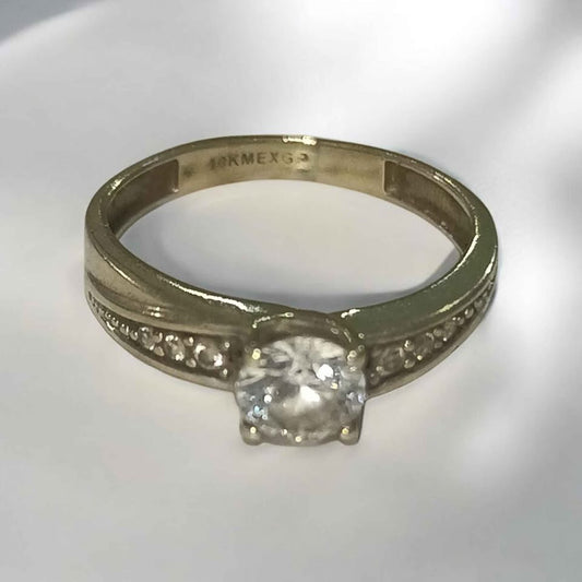 Oro anillo 10k 2.4g