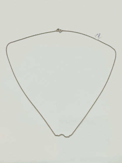 Cadena tejido torzal de plata .925 pesa 2gr 27cm