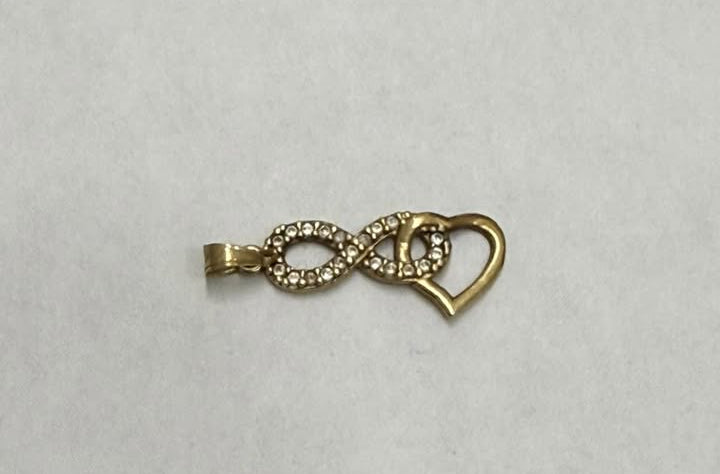 ✨💛 Dije de Oro de 10K Motivo Amor Infinito | 0.7 g de Oro 💛♾️❤️