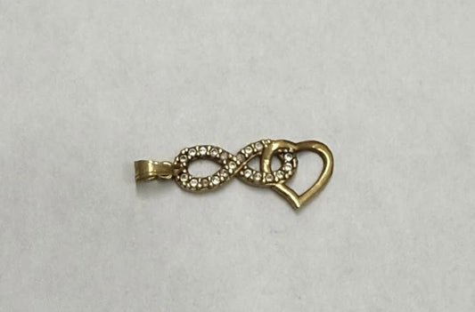 ✨💛 Dije de Oro de 10K Motivo Amor Infinito | 0.7 g de Oro 💛♾️❤️