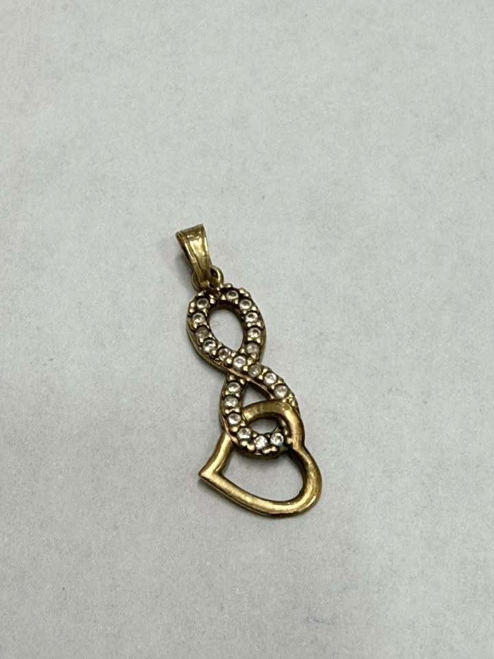 ✨💛 Dije de Oro de 10K Motivo Amor Infinito | 0.7 g de Oro 💛♾️❤️