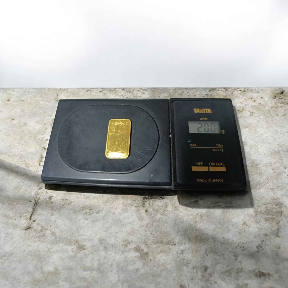 Oro lingote de 24k 20g