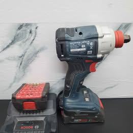 ⚙ TALADRO DE IMPACTO BOSCH CON CARGADOR Y 2 BATERIAS 🔩