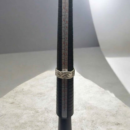 Plata anillo trenzado.925 7.8g