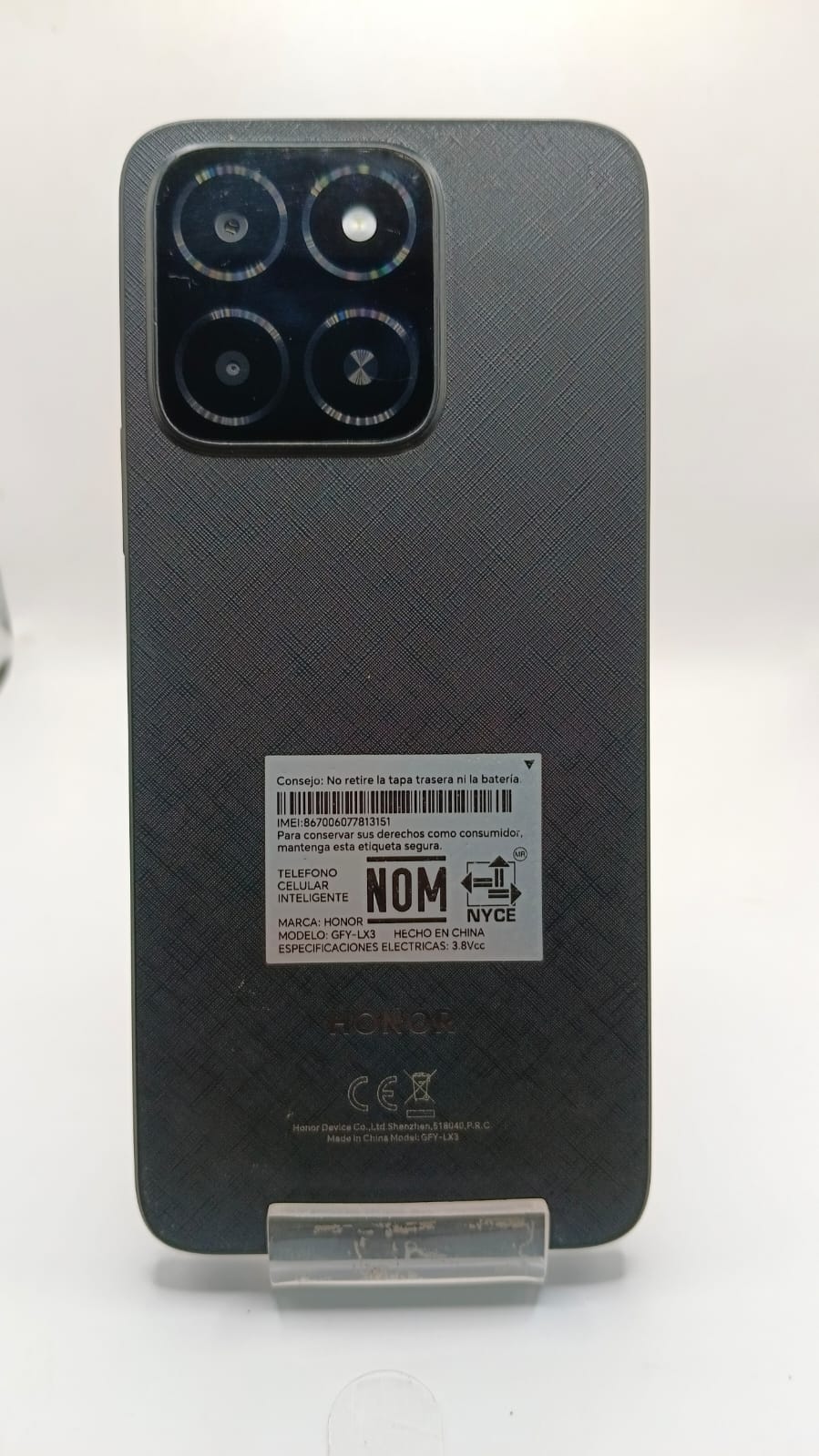 CELULAR MARCA HONOR X5B 128 GB 4 RAM LIBERADO, SIN CARGADOR