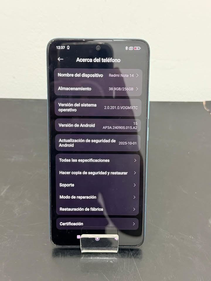 REDMI NOTE 14 256 GB 6 RAM