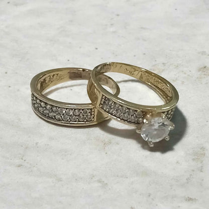 Oro par anillos 10k 5.4g