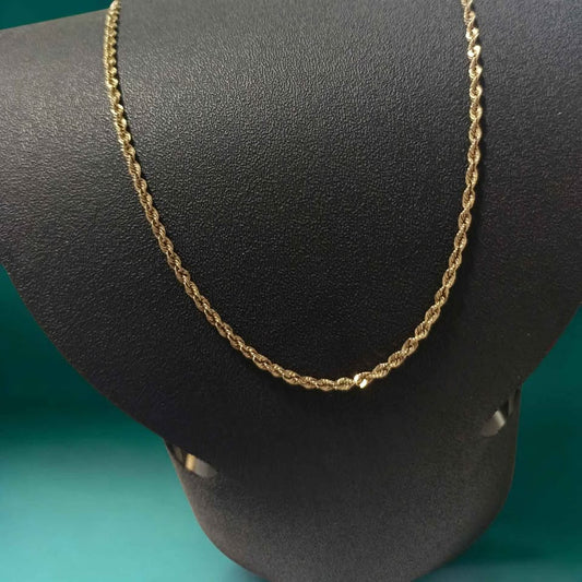 Oro Cadena torzal 8k 5g