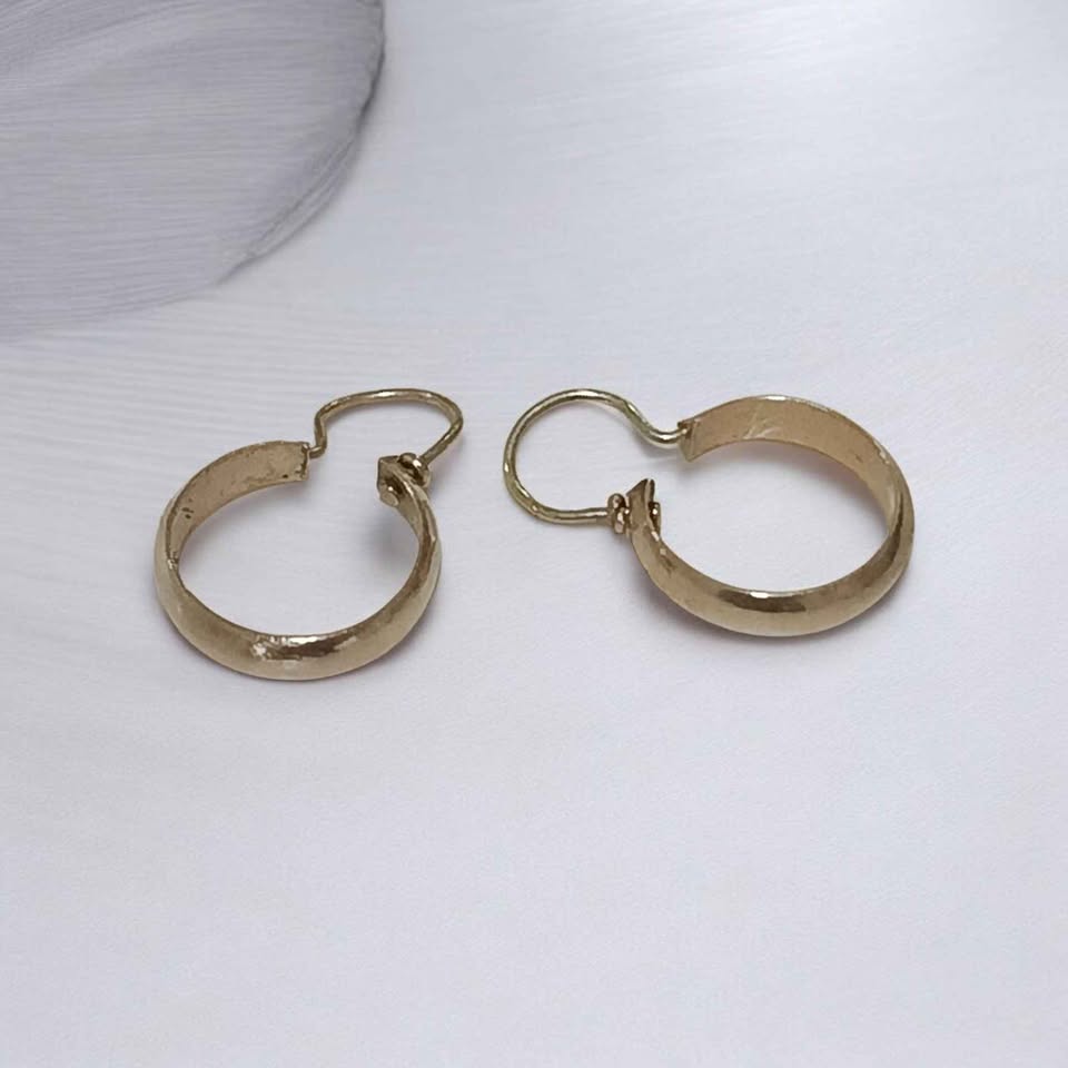 Oro par Aretes 14k 0.5g