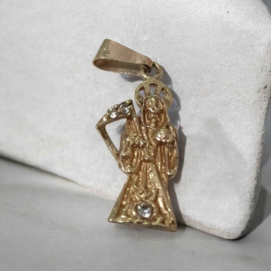 Oro Dije Santa Muerte 14k 2.8g