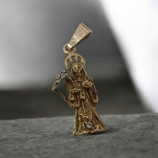 Oro Dije Santa Muerte 14k 2.8g