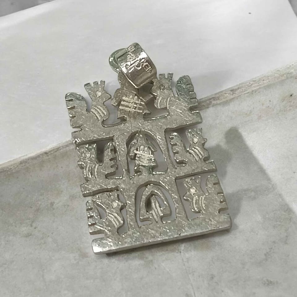 Plata dije tipo cuadro formas .925 2.9g