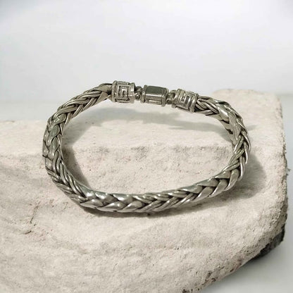 Plata pulcera tejido torzal .925 35.1g