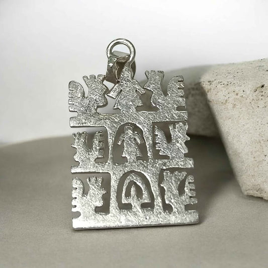 Plata dije tipo cuadro formas .925 2.9g