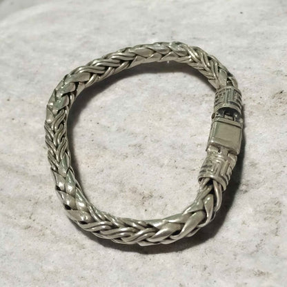 Plata pulcera tejido torzal .925 35.1g
