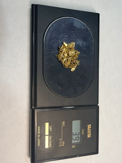 CADENA TIPO GUCCI CON DIJE INICIAL "C" EN ORO DE 10 K 5 GR 55 CM