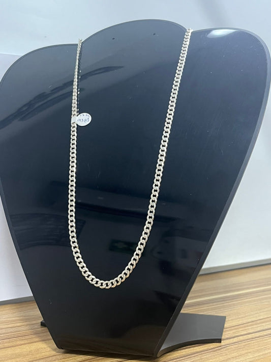 cadena de plata .925 tejido chino pesa 17.5gr 26 cm