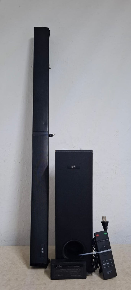 Barra de sonido con subwofer GHIA spk-2334, usado