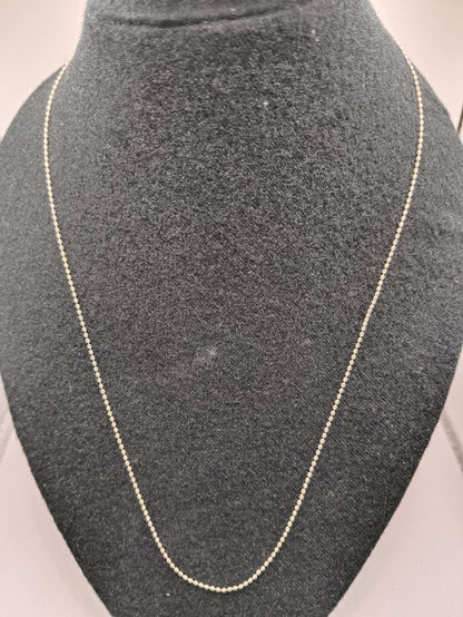 Collar punto seguido PLATA 925 peso 3.4gr 55cm, usado