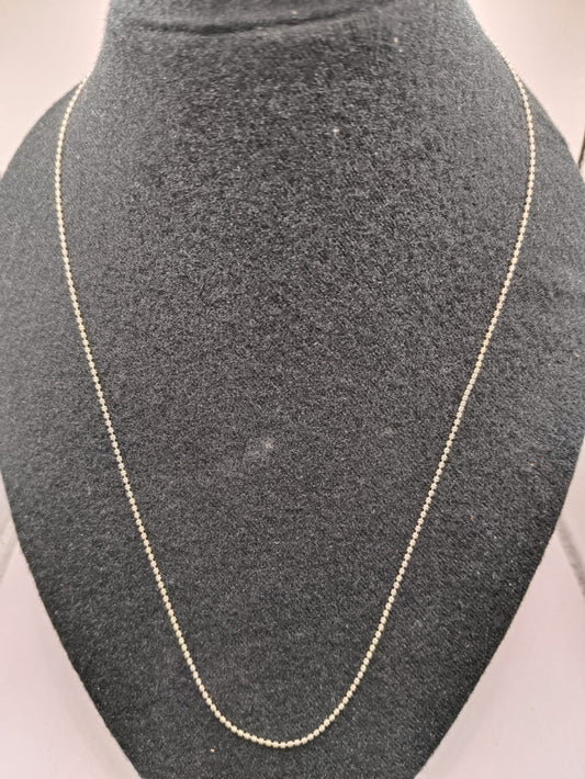 Collar punto seguido PLATA 925 peso 3.4gr 55cm, usado
