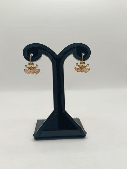ARETES rana ORO 8k peso 1.2gr, usado