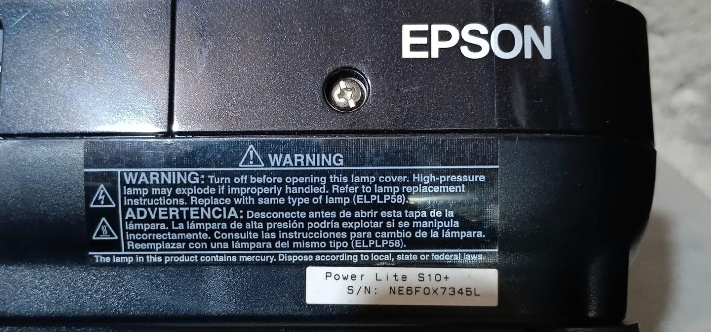 Proyector Epson Power Lite s10 en mochila, usado