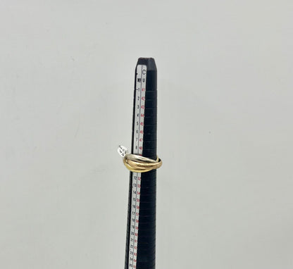 Anillo 4 argollas de oro 18k 8.7 grs #12