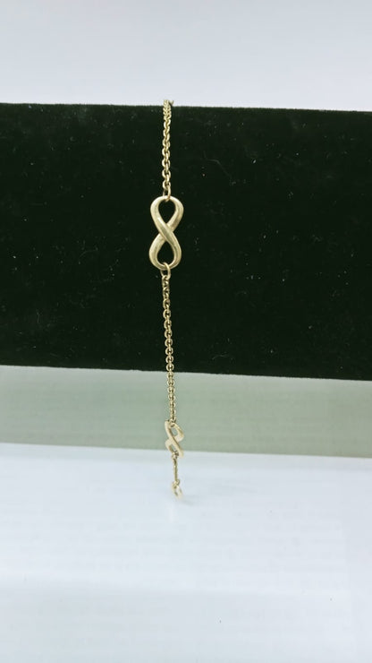 Pulsera de Oro 14K — Diseño Infinitos