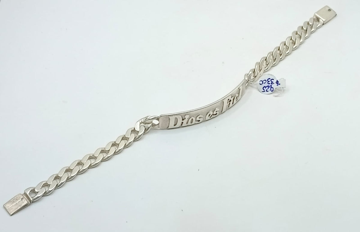 Esclava gravada PLATA 925 peso 33gr