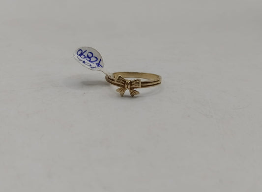 Anillo moño ORO 10k peso 1.2gr, usado