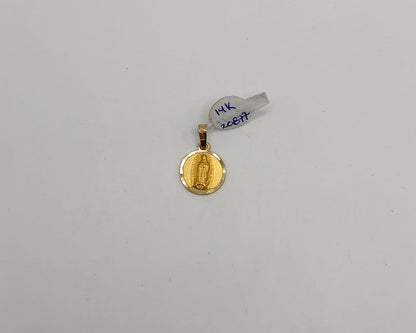 Dije religioso ORO 14k peso 1.1 gr, usado