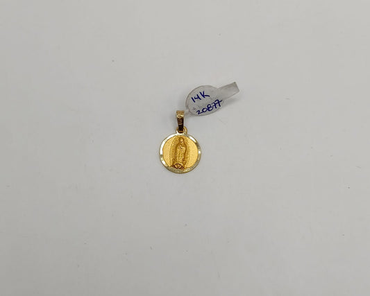 Dije religioso ORO 14k peso 1.1 gr, usado