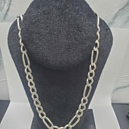 CADENA DE PLATA CON PESO DE 58.50 GRAMOS Y 60 CM DE LONGITUD (DETALLES EN BROCHE)