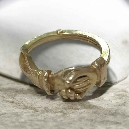 Oro anillo manos 10k 4g